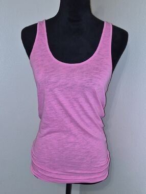 PINK Victoria's Secret Heathered Pink Scoop Tank